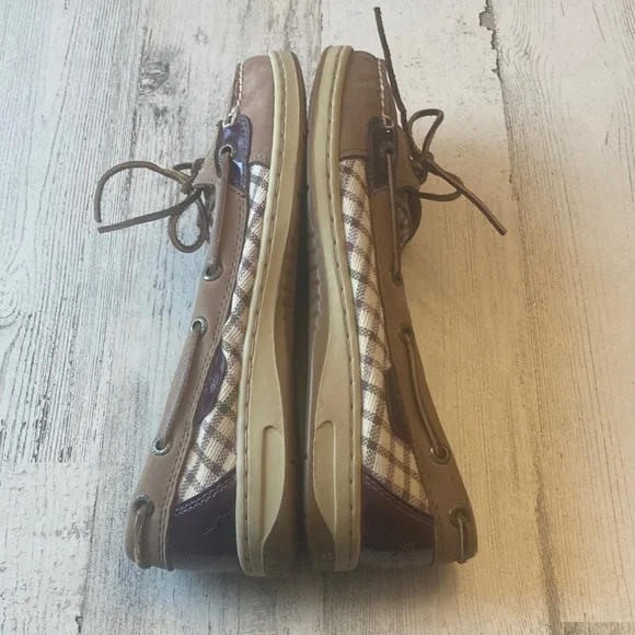 Genuine Sperry Angel Fish Boat Shoes Women's Tan and Brown Loafers - Picture 5 of 16